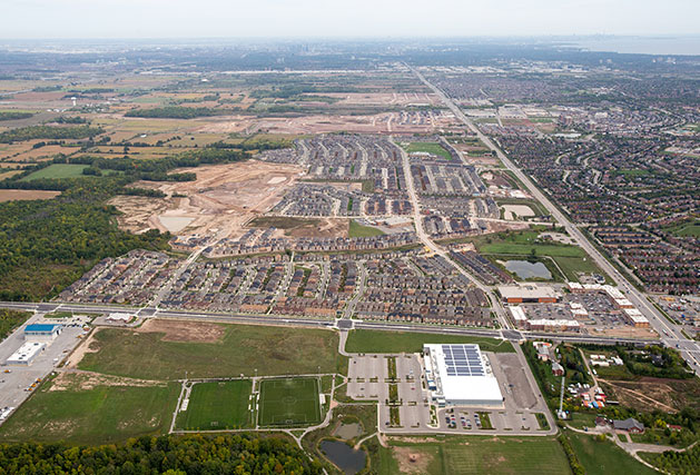 Woodland Trails and Upper Oaks, Oakville aerial